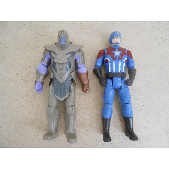 Marvel Gamerverse Captain America & Avengers End Game Thanos 6" Action Figures - Picture 3 of 6